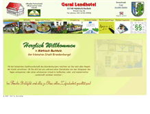 Tablet Screenshot of landhotel-mb.de